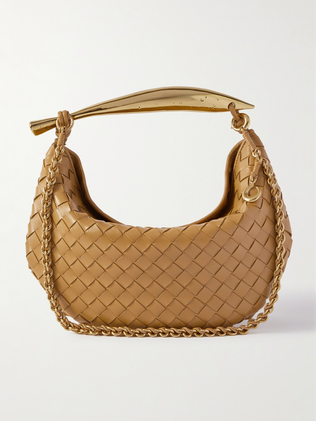 Bottega Veneta Sardine Small Intrecciato Leather Tote In Neutral