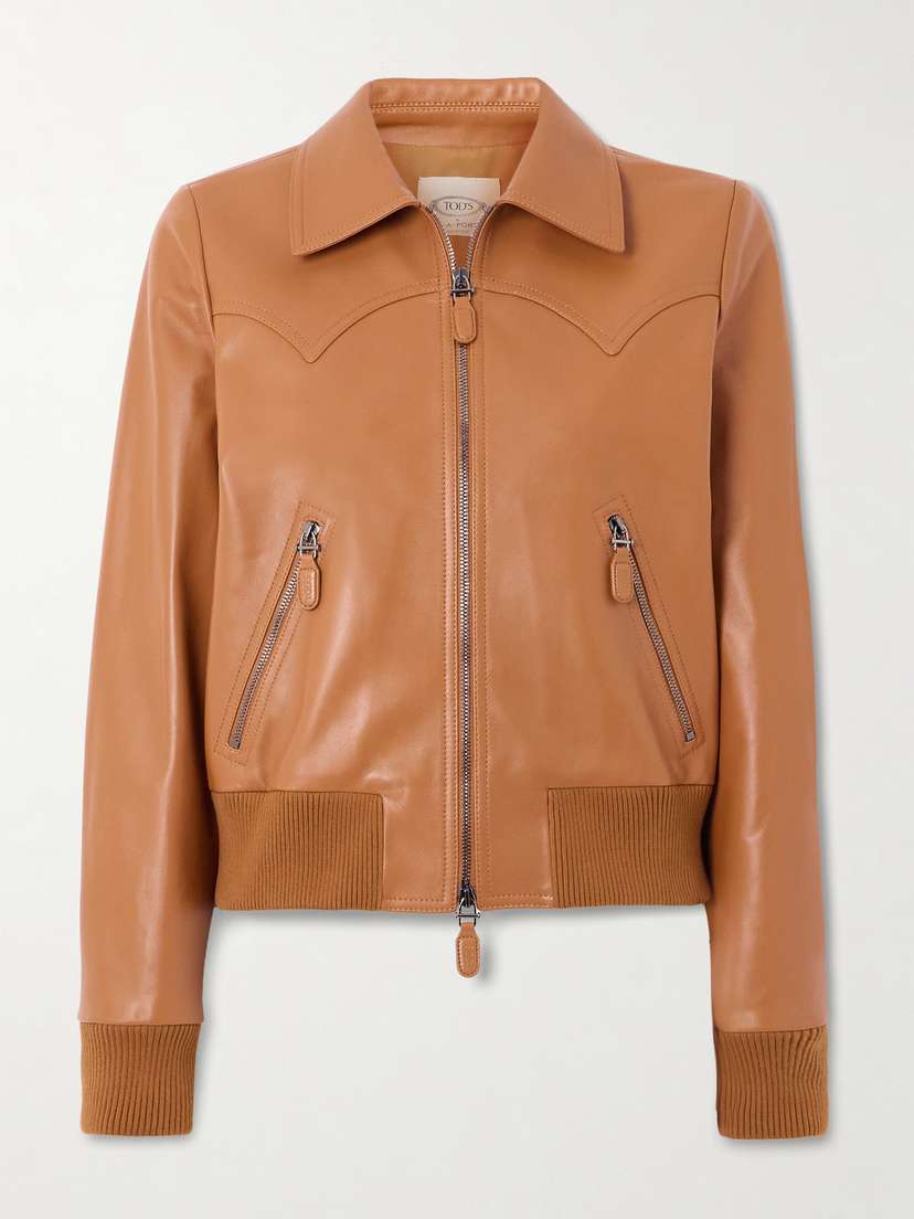 Tod's Leather Bomber Jacket