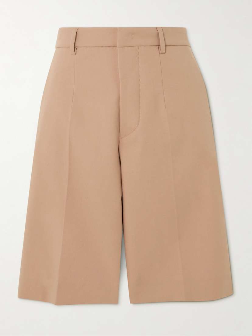 Tod's Pleated Stretch-cotton Shorts