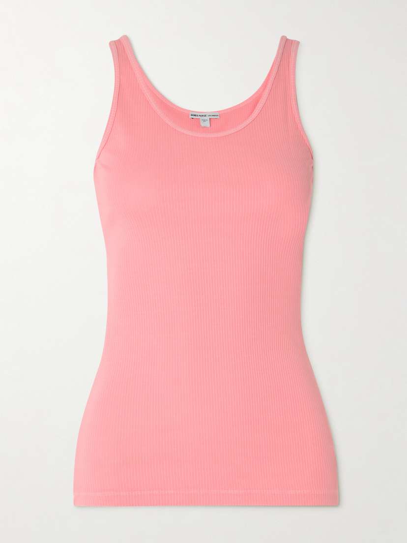 James Perse The Daily Ribbed Stretch-supima Cotton Tank
