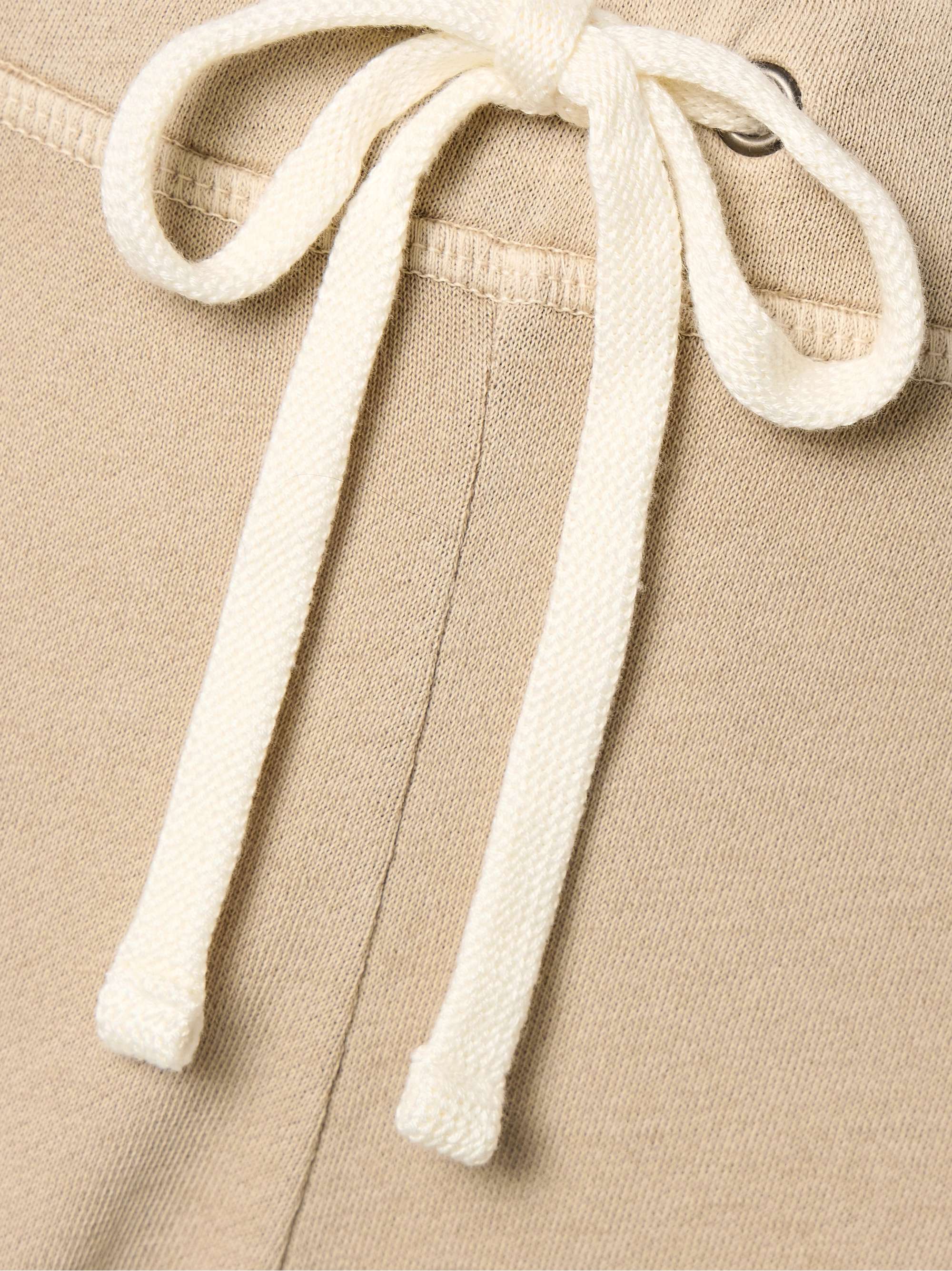 JAMES PERSE Cropped Supima cotton-terry track pants