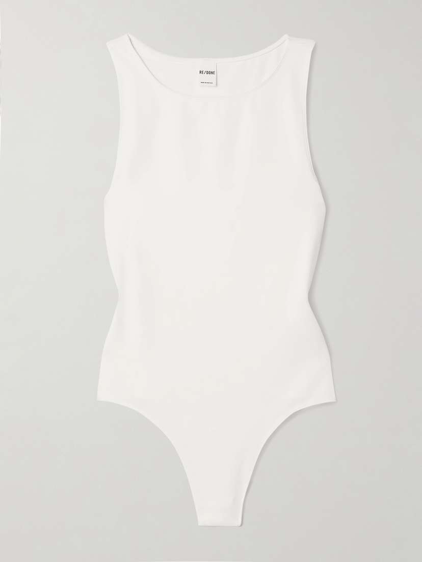 RE/DONE Cotton-blend Jersey Bodysuit