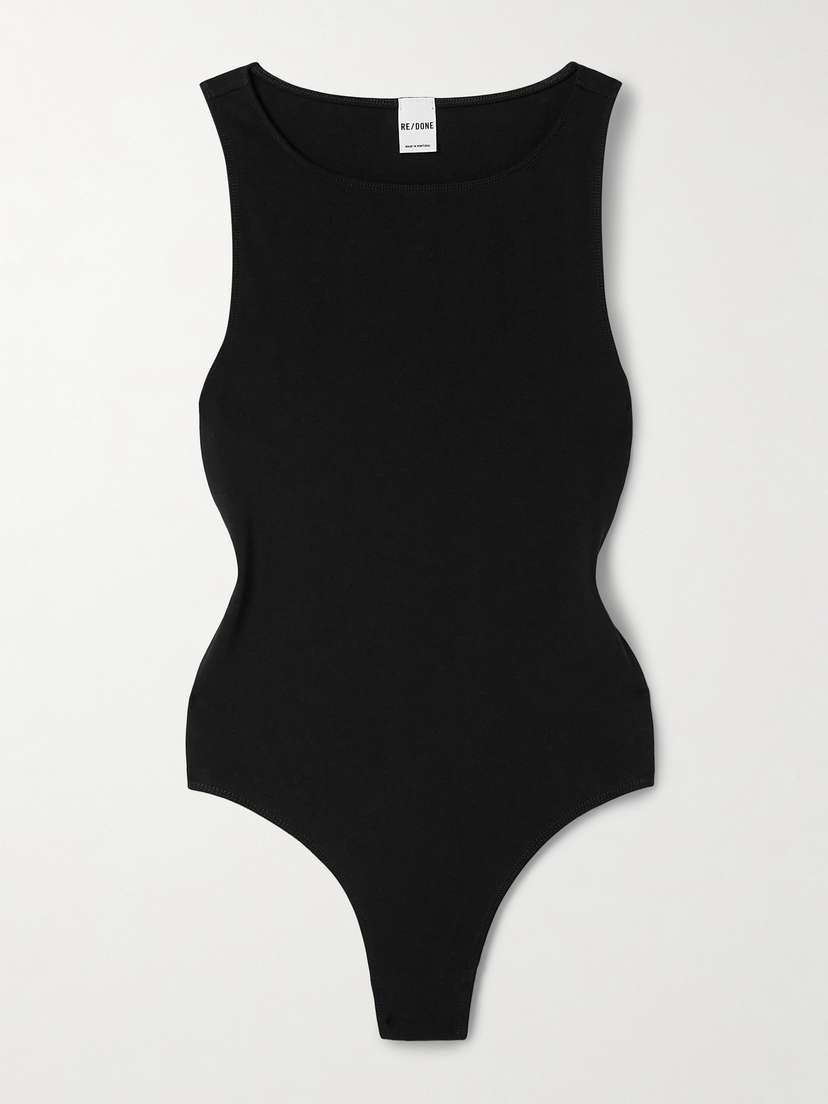 RE/DONE Cotton-blend Jersey Bodysuit