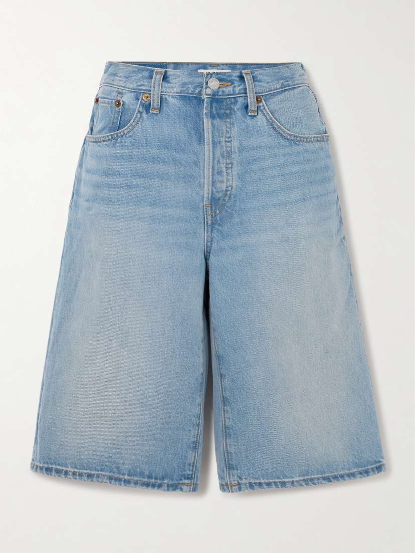 RE/DONE Skater Organic Denim Shorts