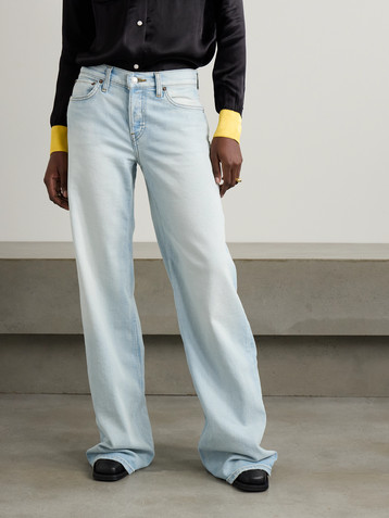 RE/DONE High-rise wide-leg jeans