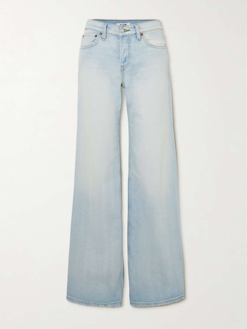 RE/DONE High-rise Wide-leg Jeans