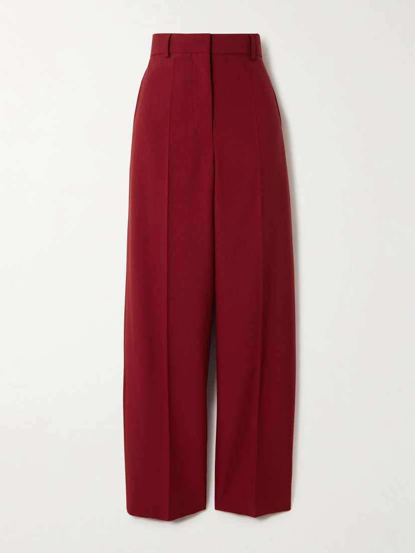 Stella McCartney Wool-crepe Wide-leg Pants