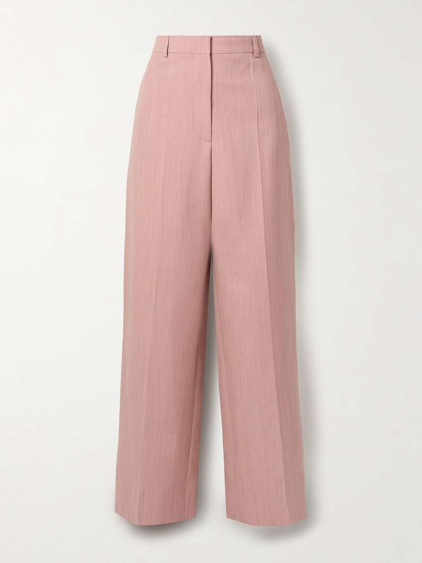 Stella McCartney Grain De Poudre Wool Wide-leg Pants