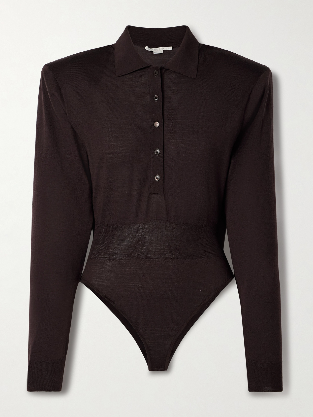 Stella McCartney - Wool Bodysuit - Brown