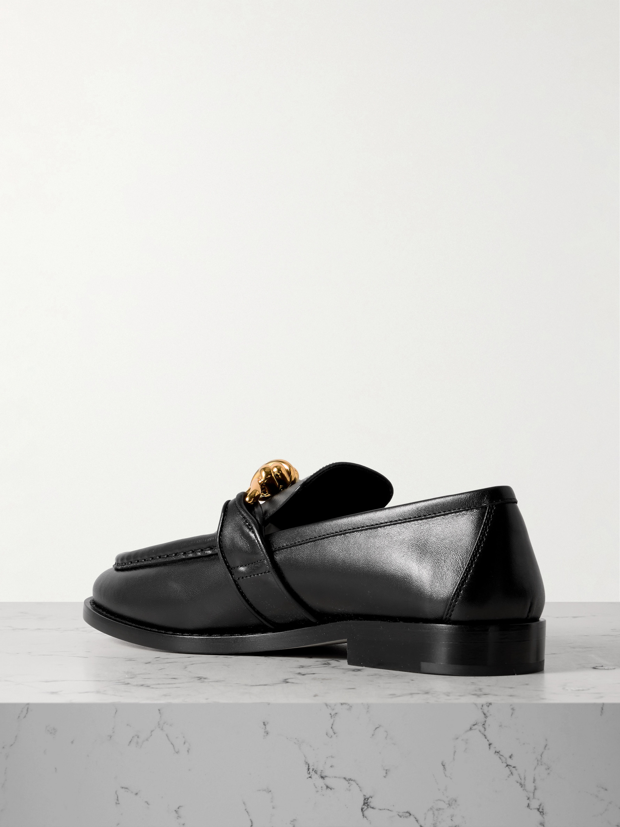 Bottega Veneta Astaire embellished leather loafers thumbnail