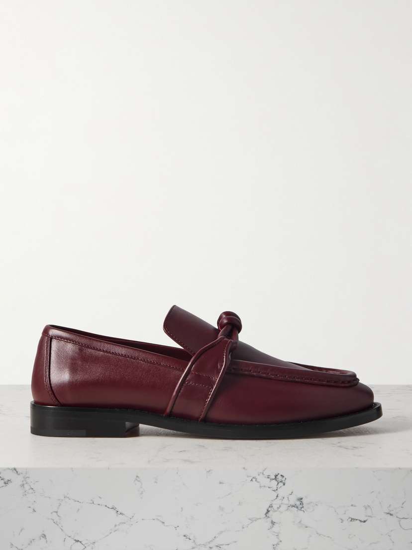 Bottega Veneta Astaire Embellished Leather Loafers