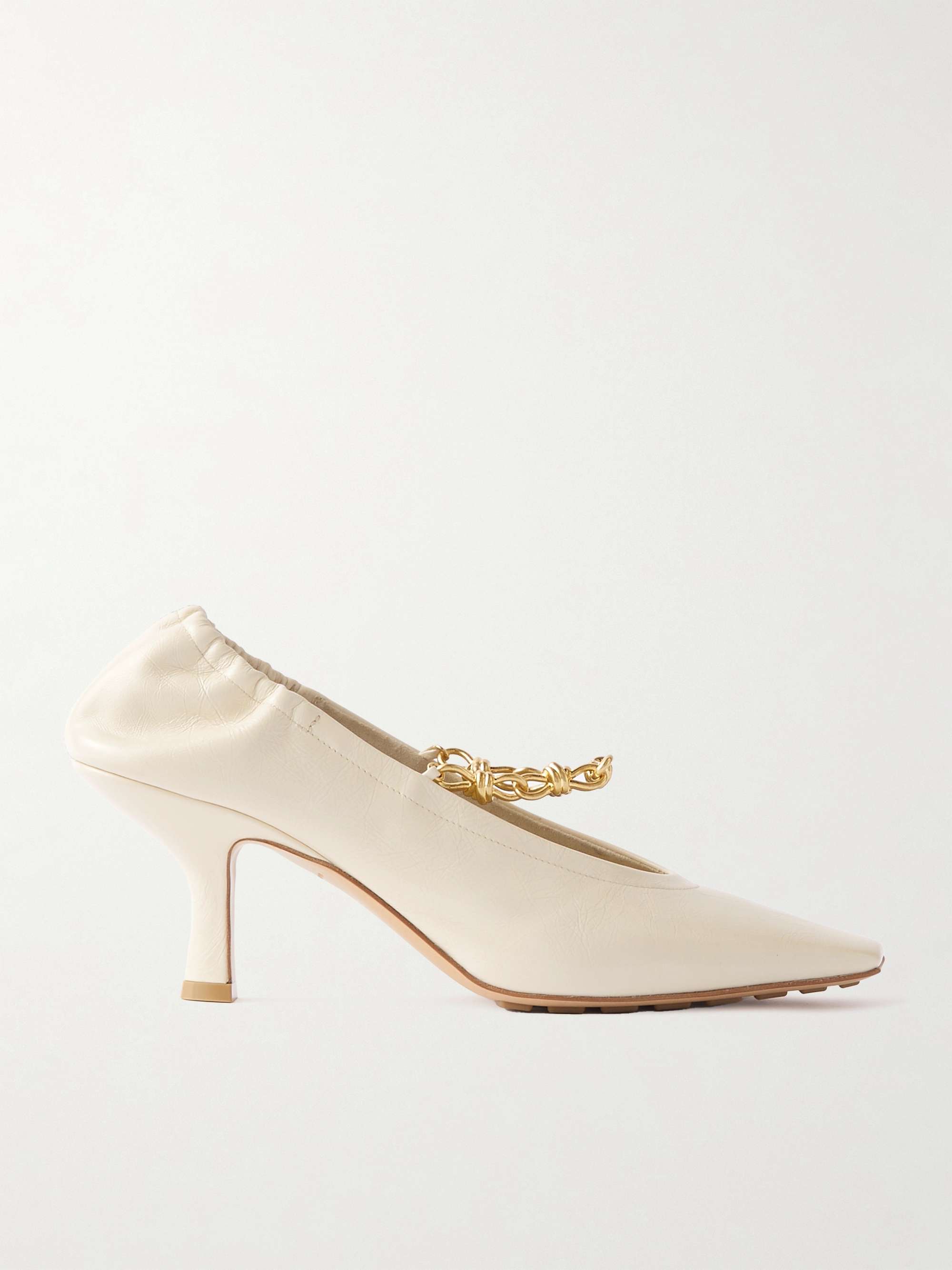 BOTTEGA VENETA Melbourne embellished glossed crinkled BOTTEGA VENETA Melbourne embellished glossed crinkled