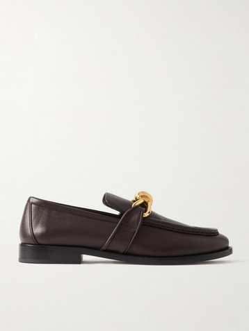 Bottega Veneta Astaire embellished leather loafers