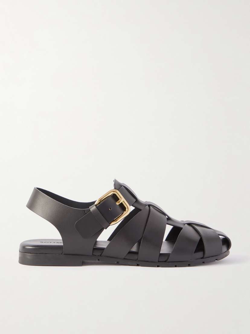 Bottega Veneta Alfie Leather Sandals - EU 41