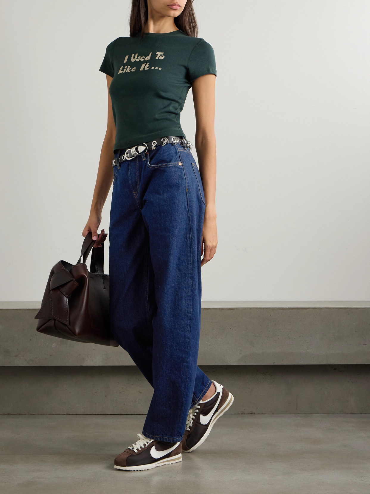 Re/done High-rise Tapered Jeans In Blue