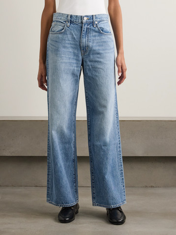 SLVRLAKE Selena mid-rise wide-leg jeans