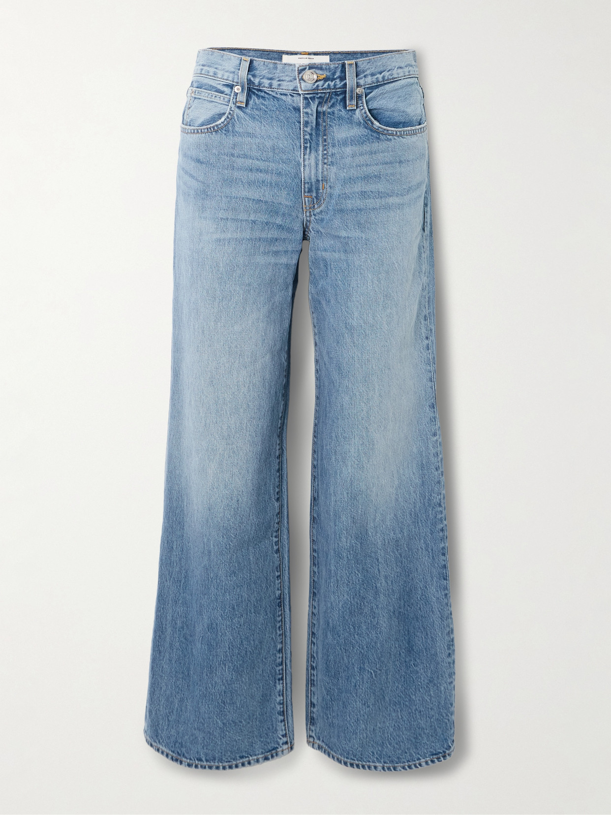 Slvrlake Selena Mid-rise Wide-leg Jeans In Blue