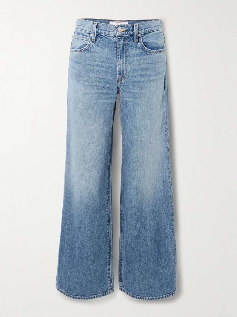 SLVRLAKE Selena Mid-rise Wide-leg Jeans