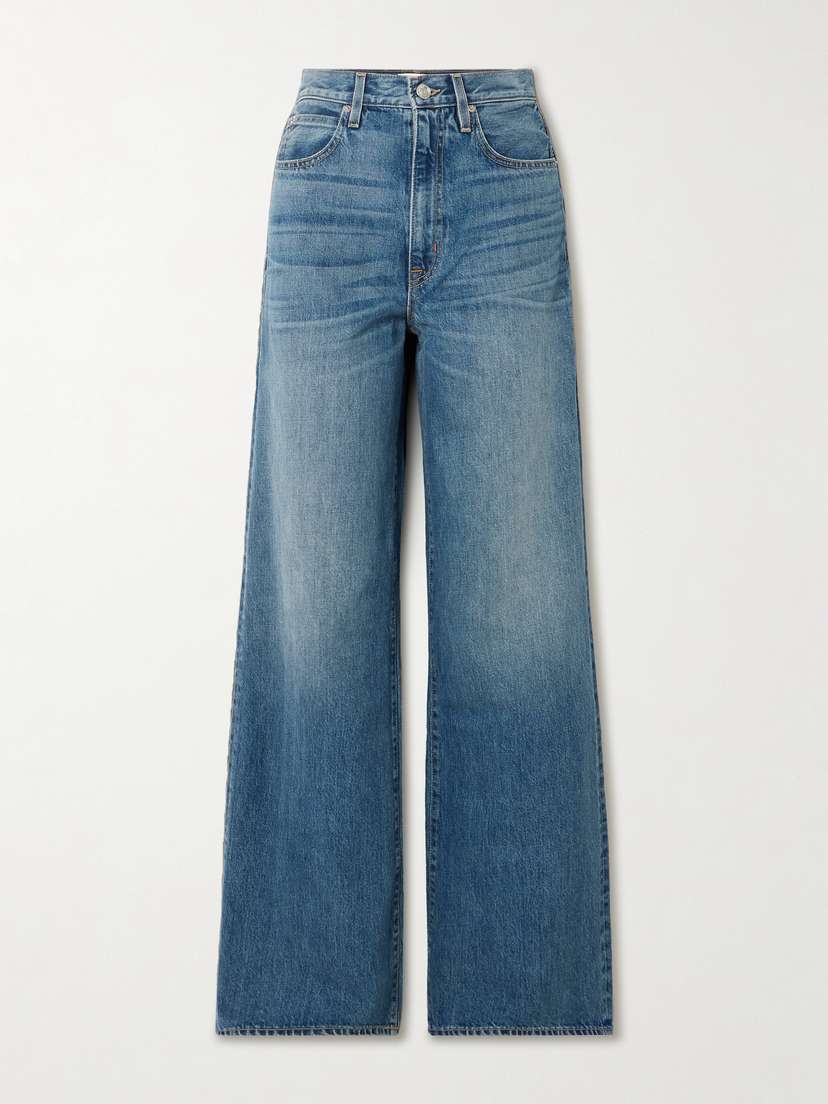 SLVRLAKE Eva High-rise Wide-leg Organic Jeans