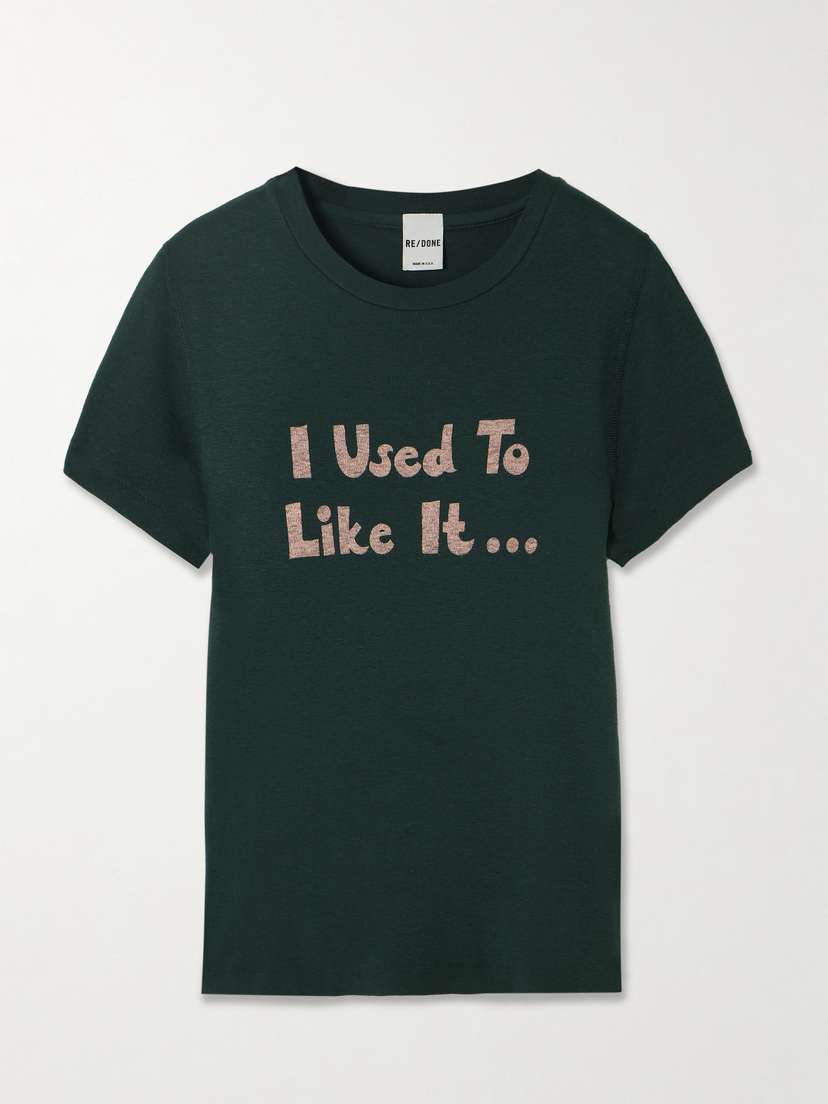 RE/DONE 90s Printed Recycled Cotton-jersey T-shirt