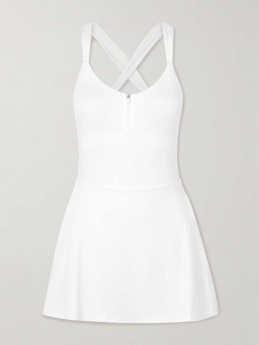 Alo Yoga Showcase Alosoft Stretch-jersey Mini Dress