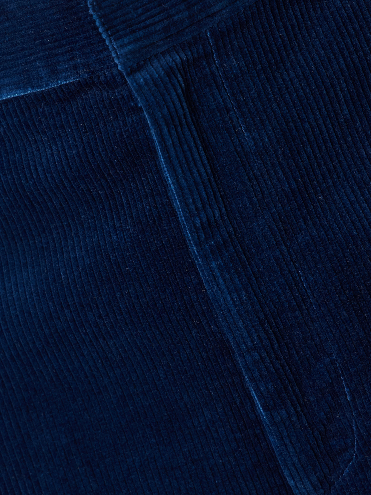 Polo Ralph Lauren Cotton-corduroy Tapered Pants In Blue