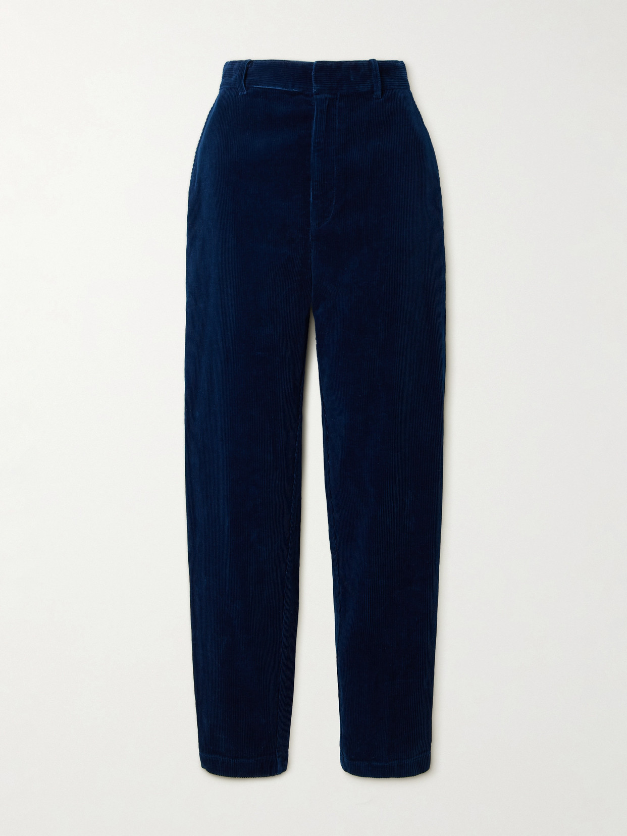 Polo Ralph Lauren Cotton-corduroy Tapered Pants In Blue