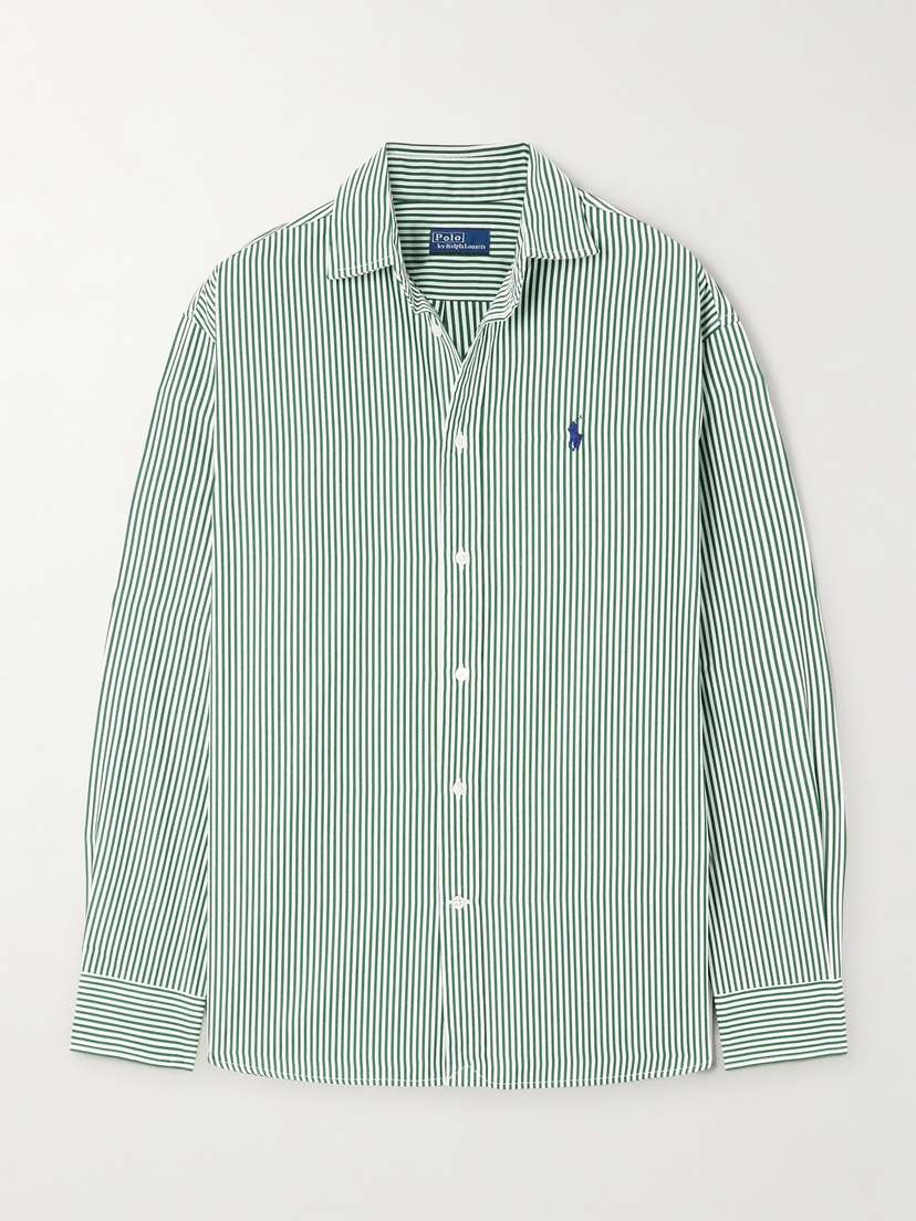 Polo Ralph Lauren Striped Cotton-poplin Shirt - x large
