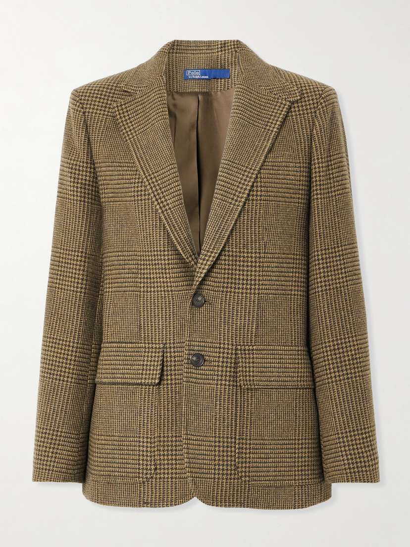 Polo Ralph Lauren Checked Wool-blend Tweed Blazer