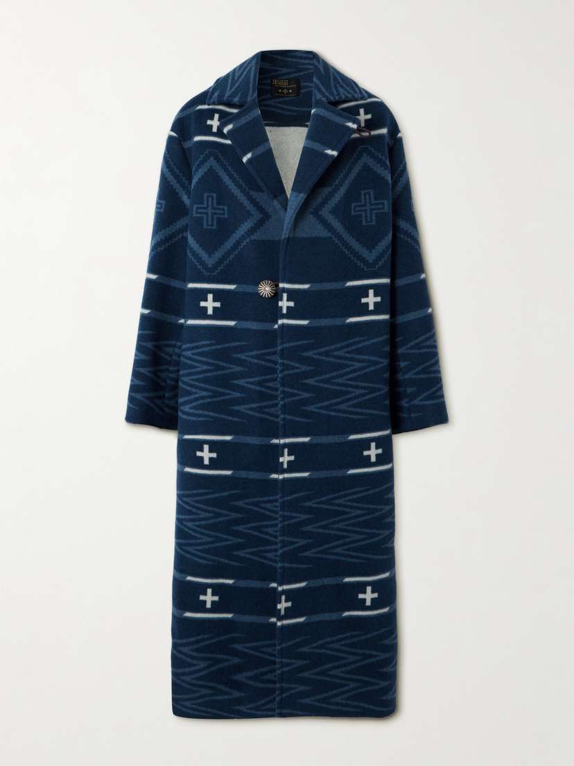 Polo Ralph Lauren + Naiomi Glasses Dazzlin'Darlin Wool-jacquard Coat - xx large