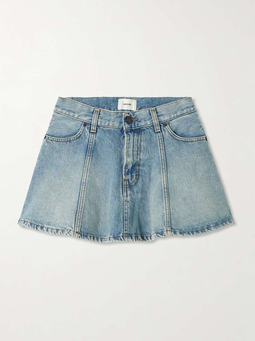 Haikure Margaux Organic Denim Mini Skirt
