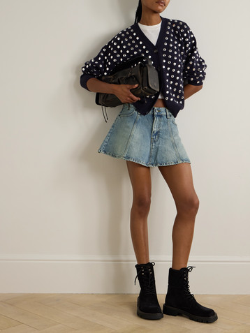 Haikure Margaux organic denim mini skirt