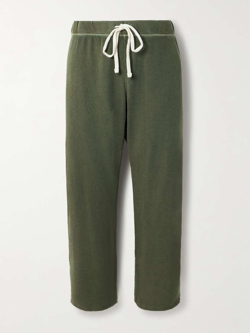 James Perse Cropped French Cotton-terry Sweatpants