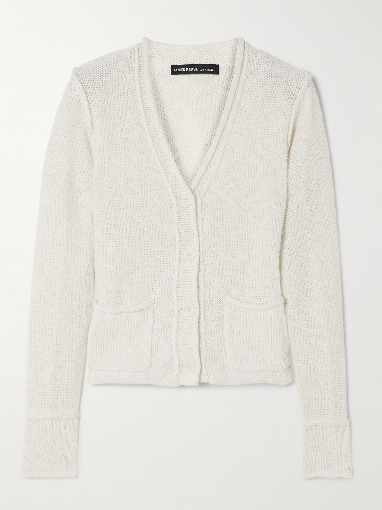 James Perse - Cotton And Linen-blend Cardigan - White