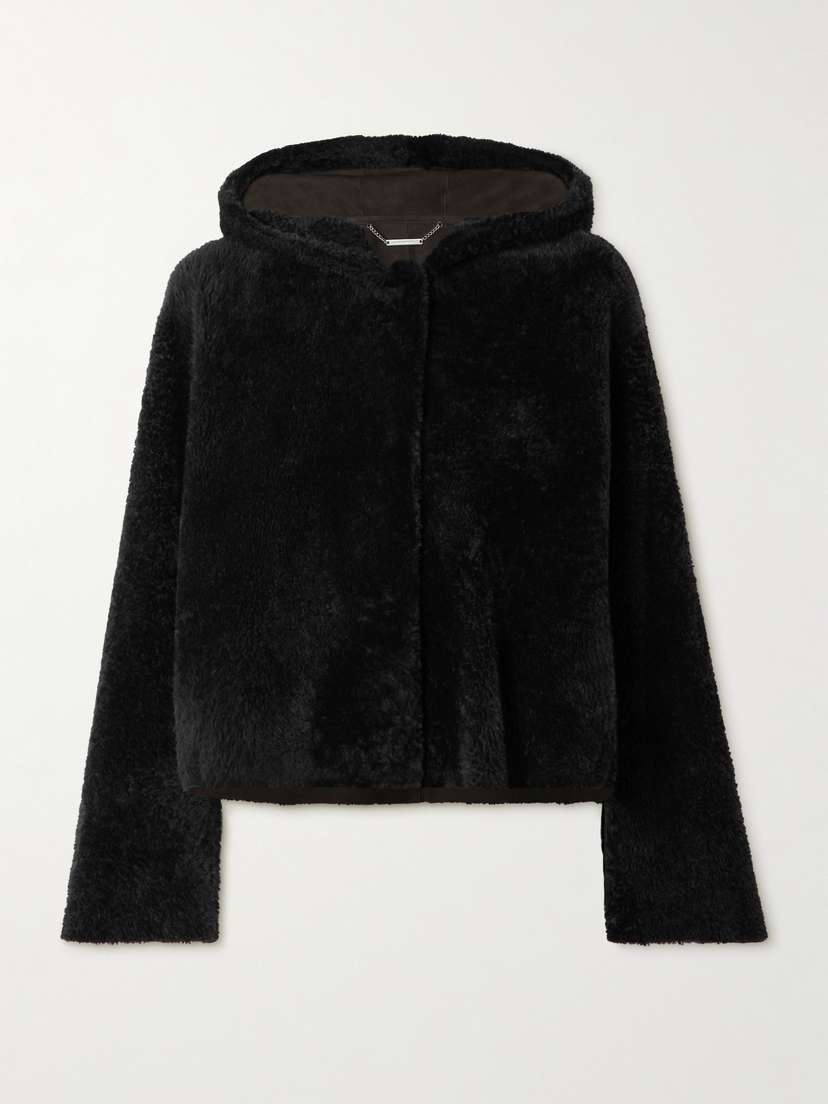 Nour Hammour Cooper Hooded Shearling Jacket