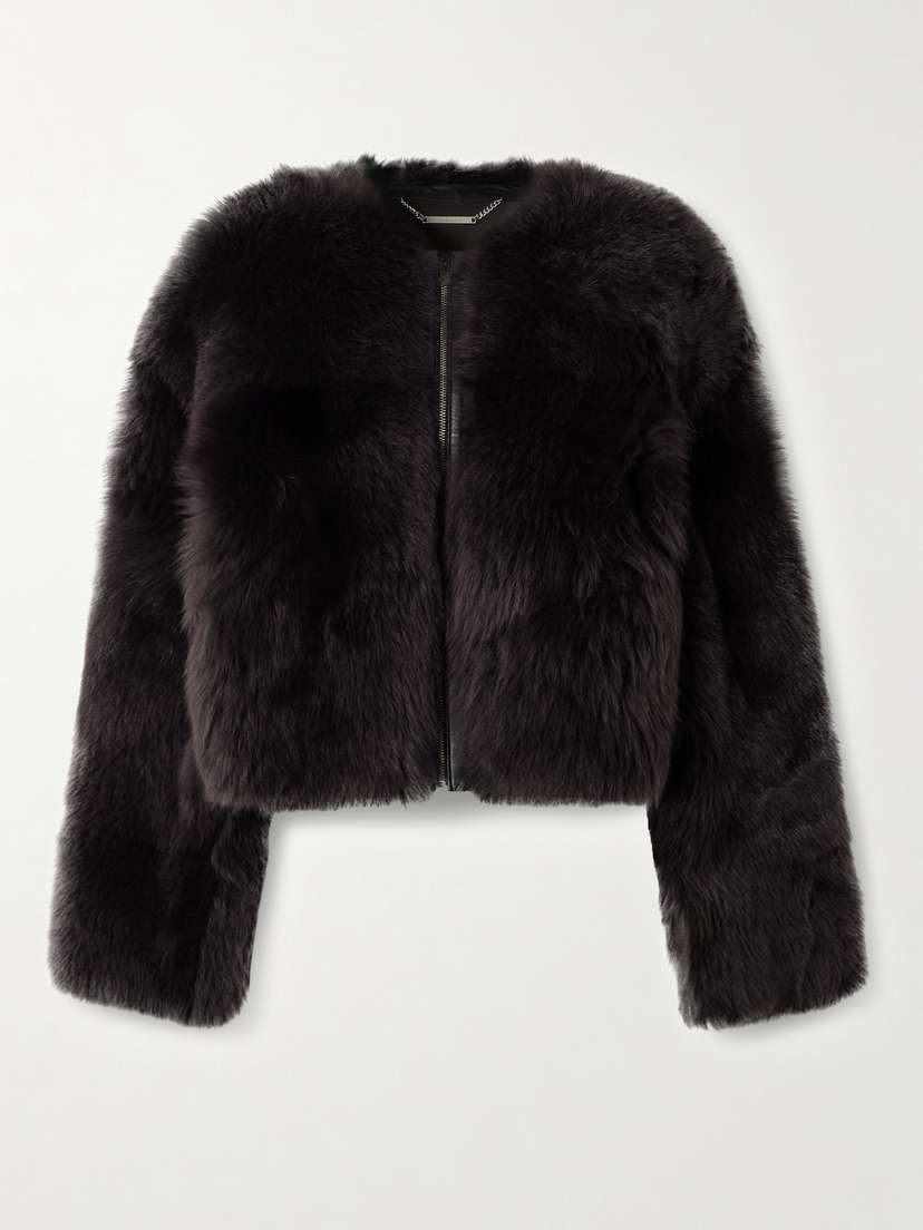 Nour Hammour Dianne Oversized Shearling Jacket