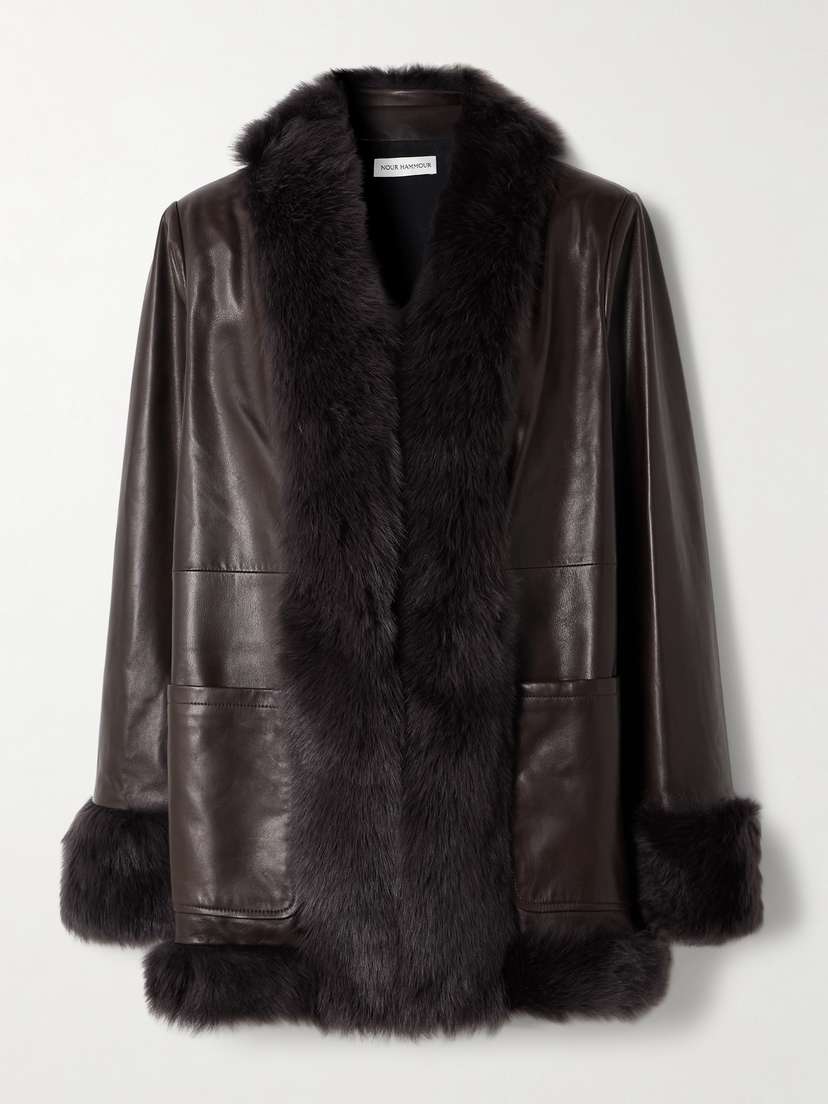 Nour Hammour Phoebe Shearling Coat