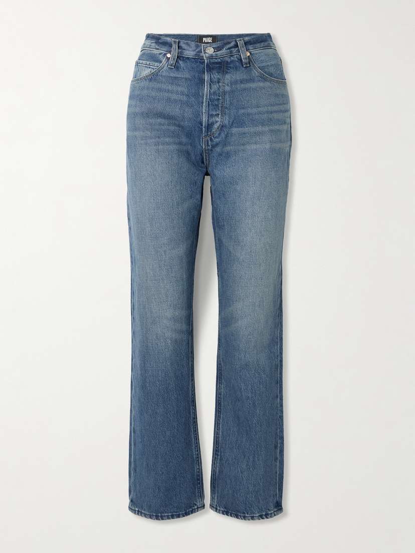 PAIGE Sawyer High-rise Straight-leg Jeans