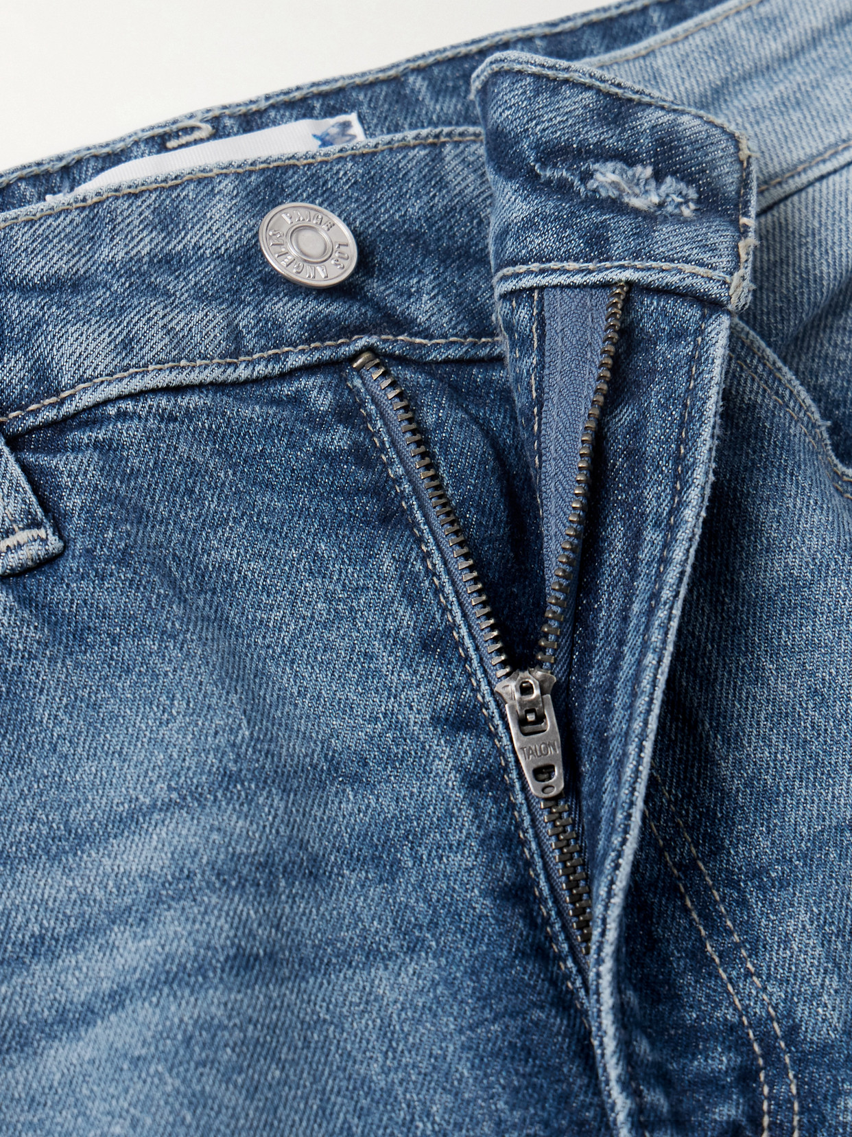 Paige Stella High-rise Straight-leg Jeans In Blue