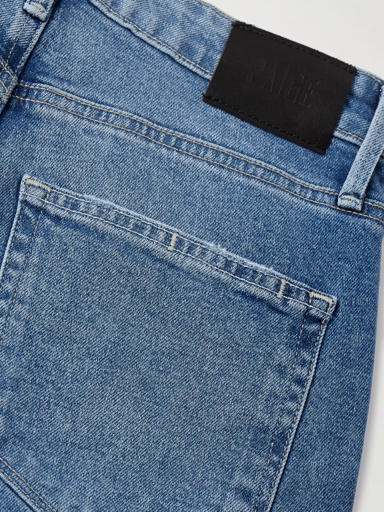 Paige Stella High-rise Straight-leg Jeans In Blue