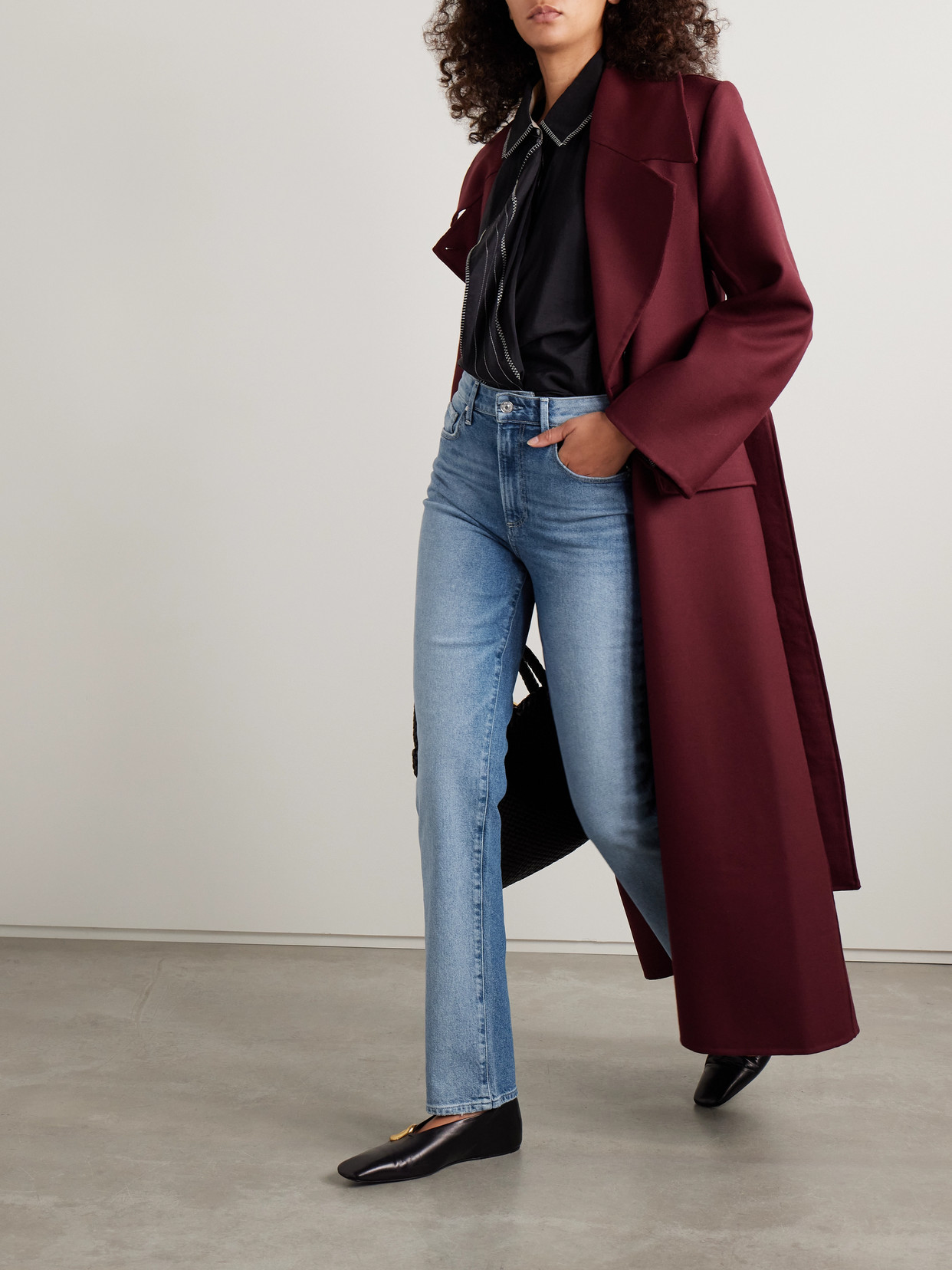 Paige Stella High-rise Straight-leg Jeans In Blue