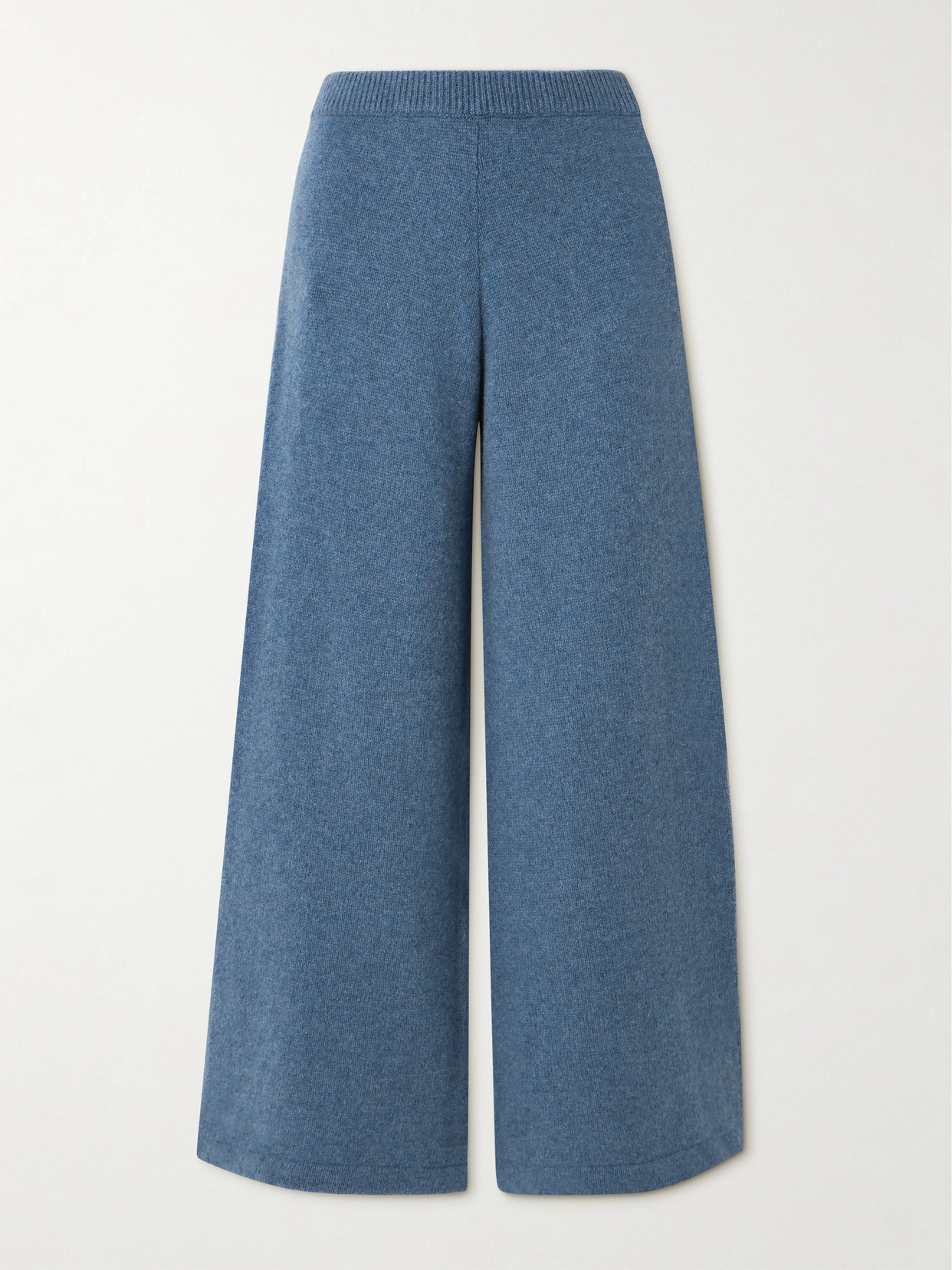Suzie Kondi Zephyra Cashmere Wide-leg Trousers In Blue