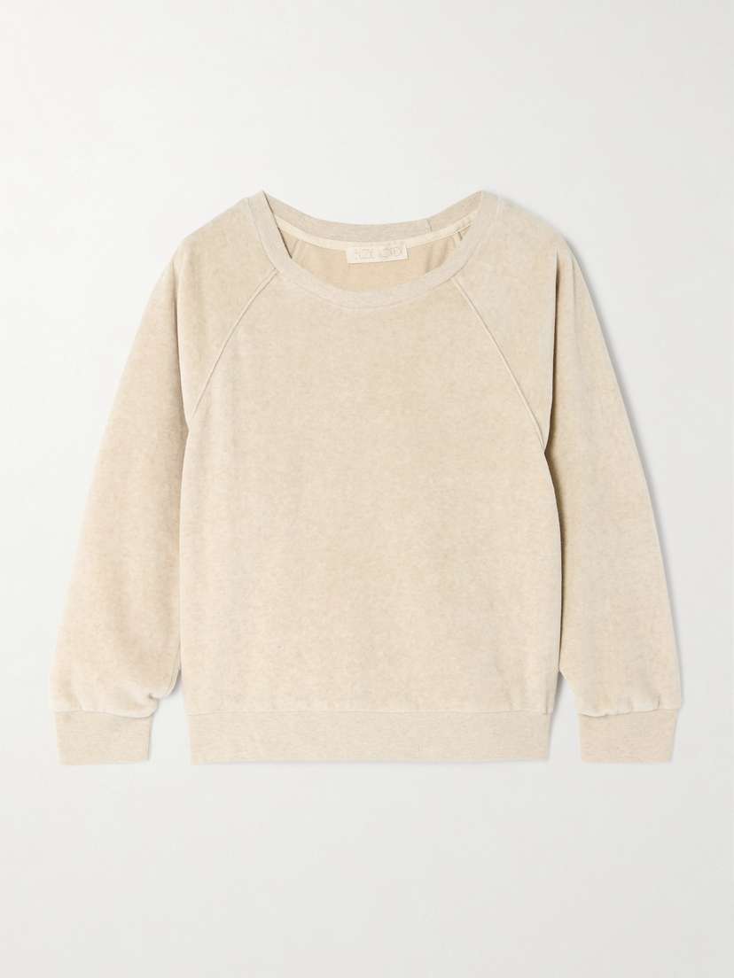 Suzie Kondi Saba Cotton-blend Velour Sweatshirt