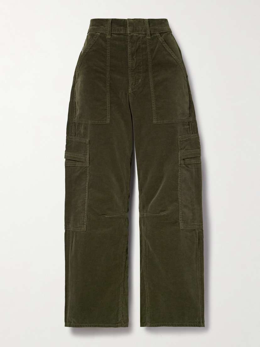 Citizens of Humanity Marcelle Cotton-blend Corduroy Wide-leg Cargo Pants
