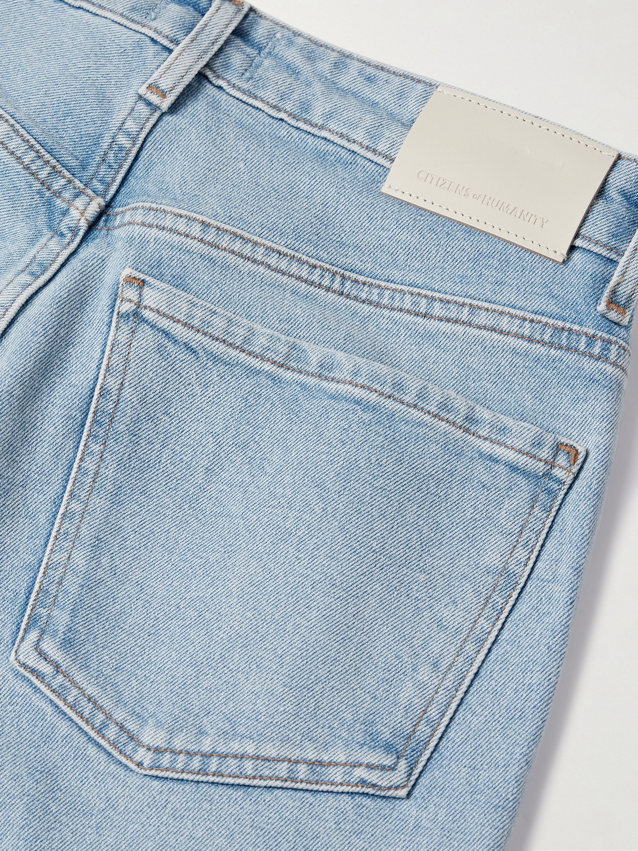 Citizen Of Humanity Zurie Ankle Cropped High-rise Straight-leg Jeans In Blue