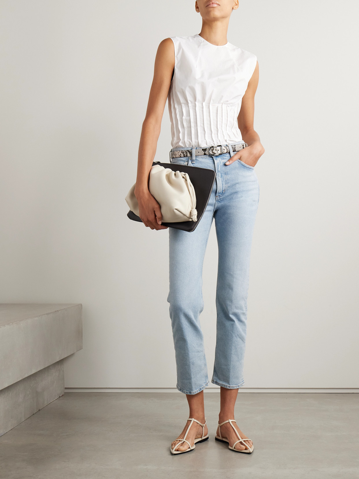 Citizen Of Humanity Zurie Ankle Cropped High-rise Straight-leg Jeans In Blue