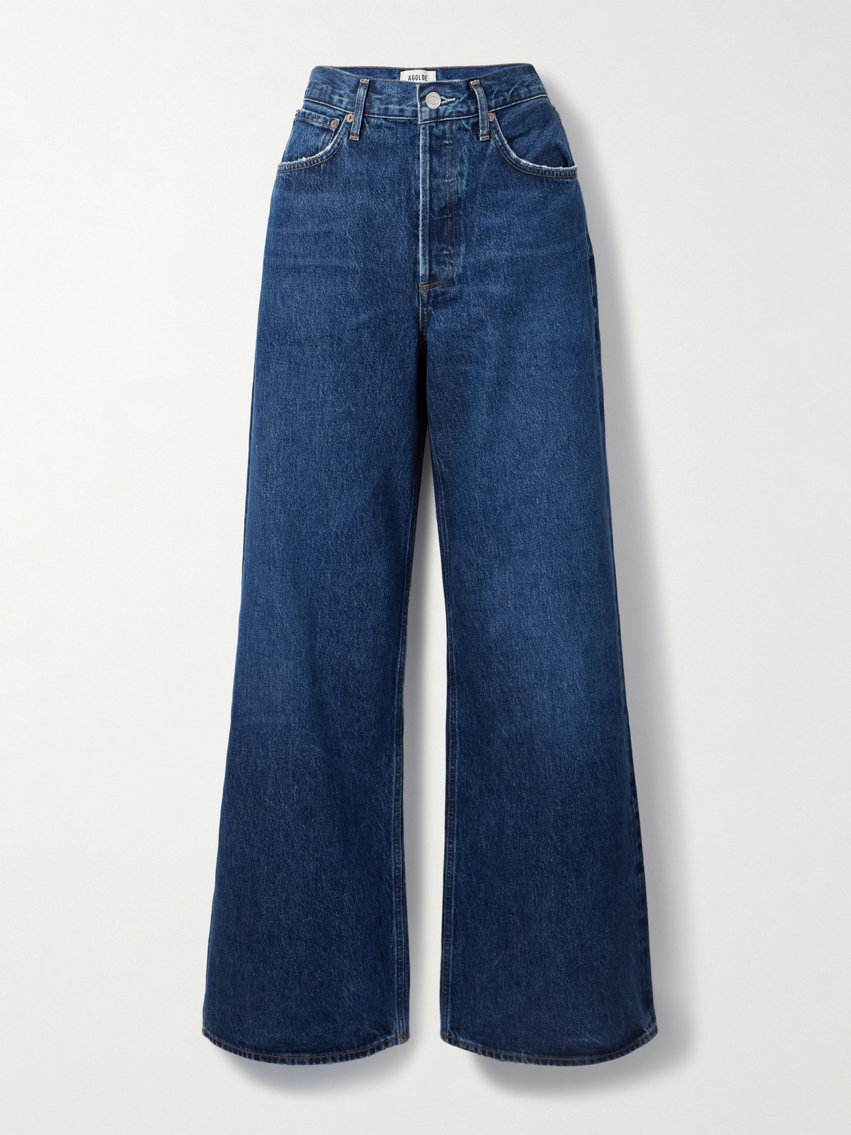 AGOLDE - Dame High-rise Straight-leg Jeans - Blue