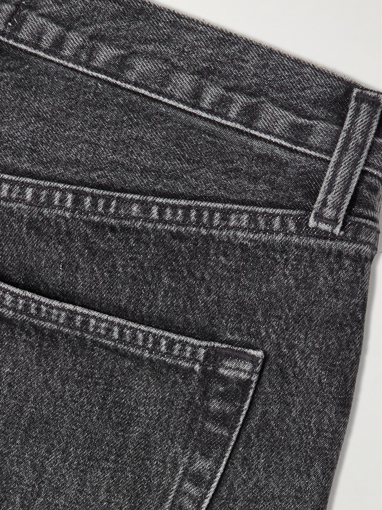 Agolde Kelly High-rise Straight-leg Organic Jeans In Black