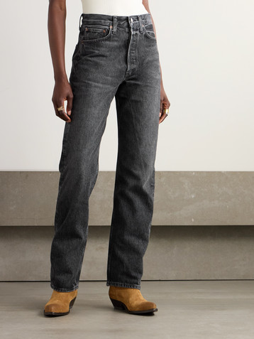 Agolde Kelly high-rise straight-leg organic jeans