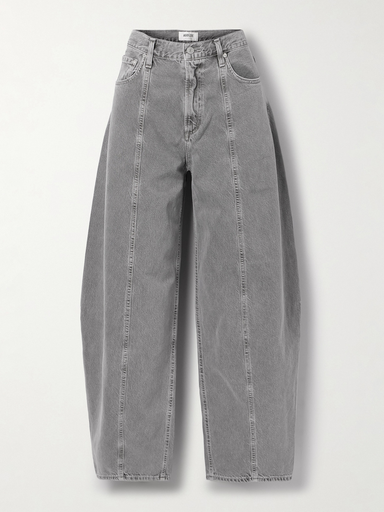 AGOLDE - Kristen High-rise Wide-leg Jeans - Gray